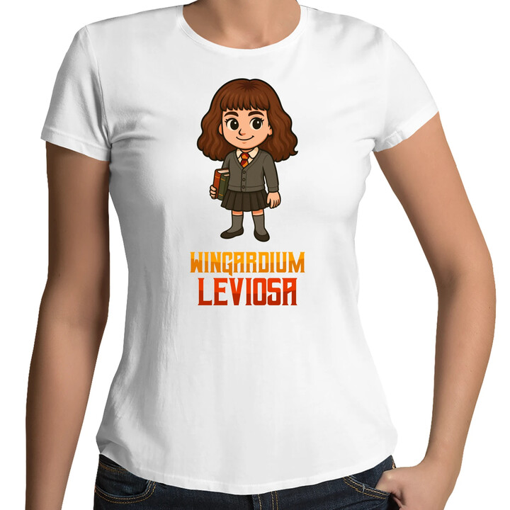 Wingardium Leviosa - Hermiona Granger - damska koszulka na prezent dla fanów serii Harry Potter