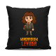 Wingardium Leviosa - Hermiona Granger - czarna poduszka na prezent dla fanów serii Harry Potter