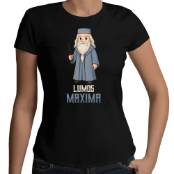 Lumos Maxima - Albus Dumbledore - damska koszulka na prezent  dla fanów serii Harry Potter