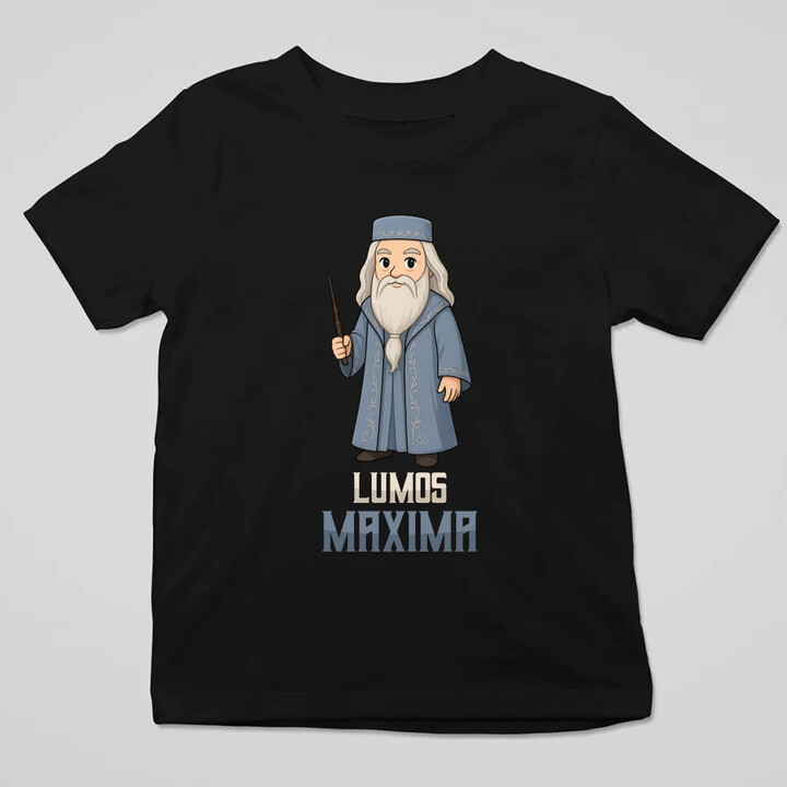 Lumos Maxima - Albus Dumbledore - dziecięca koszulka na prezent dla fanów serii Harry Potter