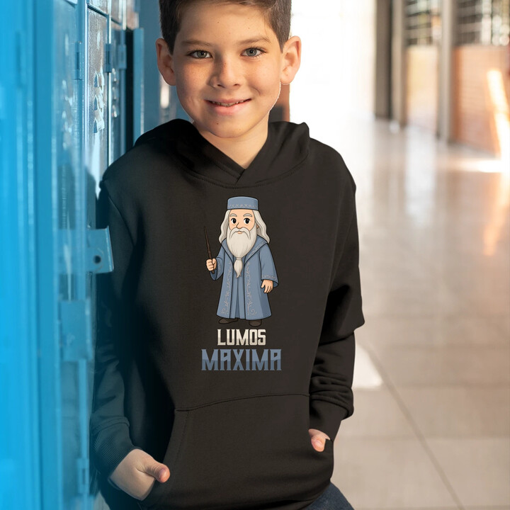 Lumos Maxima - Albus Dumbledore - dziecięca bluza na prezent dla fanów serii Harry Potter