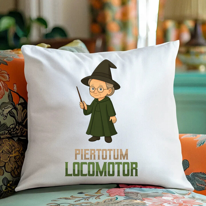 Piertotum Locomotor - Minerwa McGonagall - poduszka na prezent dla fanów serii Harry Potter