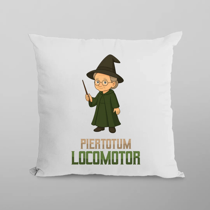 Piertotum Locomotor - Minerwa McGonagall - poduszka na prezent dla fanów serii Harry Potter