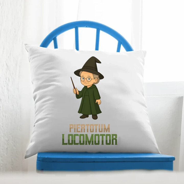 Piertotum Locomotor - Minerwa McGonagall - poduszka na prezent dla fanów serii Harry Potter