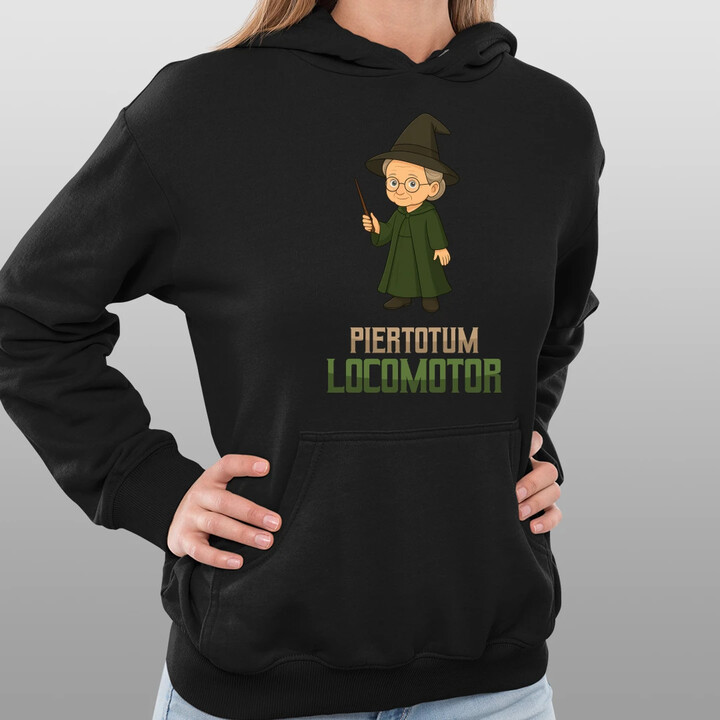 Piertotum Locomotor - Minerwa McGonagall - damska bluza na prezent dla fanów serii Harry Potter