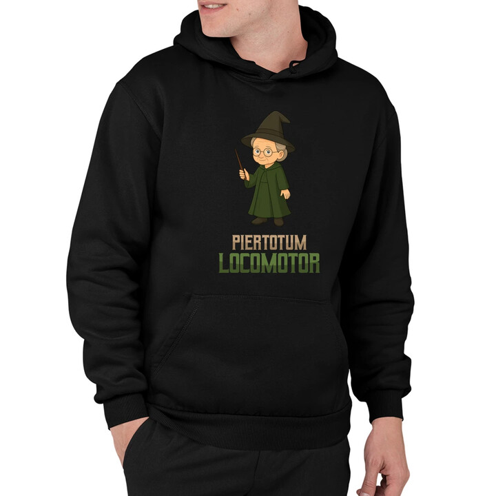 Piertotum Locomotor - Minerwa McGonagall - męska bluza na prezent dla fanów serii Harry Potter