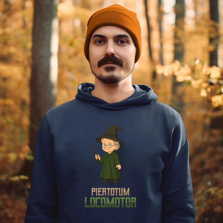 Piertotum Locomotor - Minerwa McGonagall - męska bluza na prezent dla fanów serii Harry Potter