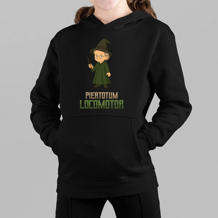 Piertotum Locomotor - Minerwa McGonagall - dziecięca bluza na prezent dla fanów serii Harry Potter