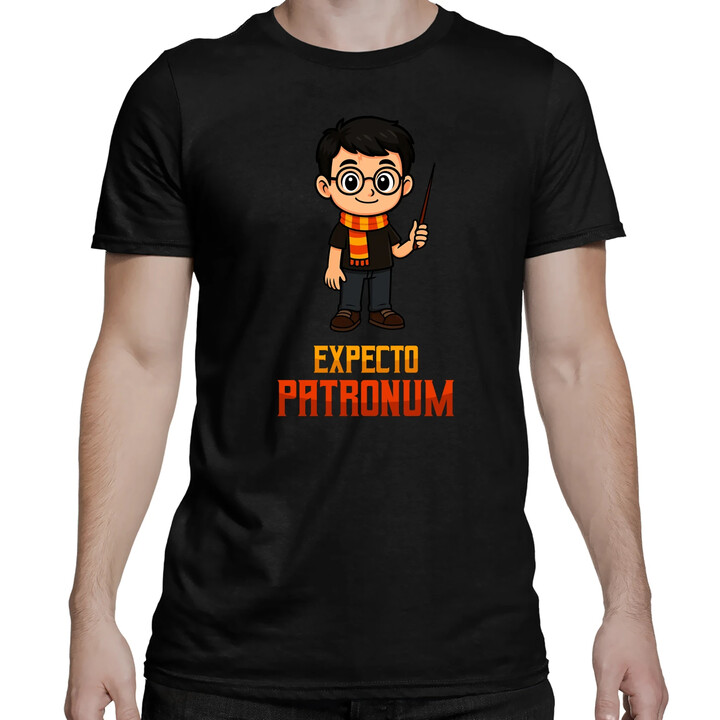 Expecto Patronum - Harry Potter - męska koszulka na prezent dla fanów serii Harry Potter