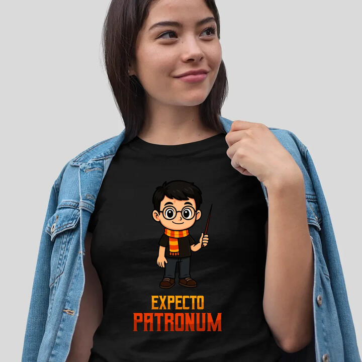 Expecto Patronum - Harry Potter - damska koszulka na prezent dla fanów serii Harry Potter