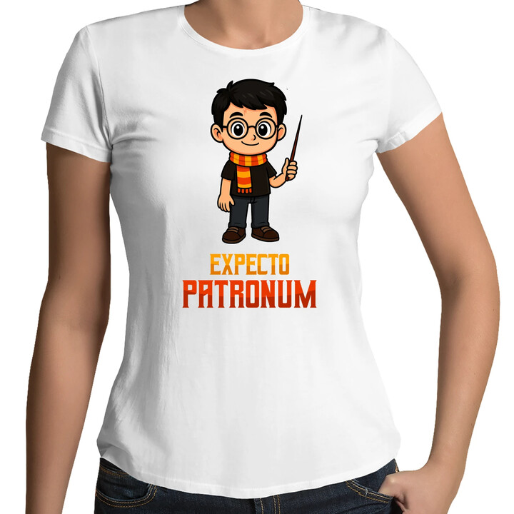 Expecto Patronum - Harry Potter - damska koszulka na prezent dla fanów serii Harry Potter