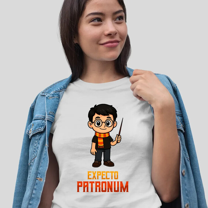 Expecto Patronum - Harry Potter - damska koszulka na prezent dla fanów serii Harry Potter