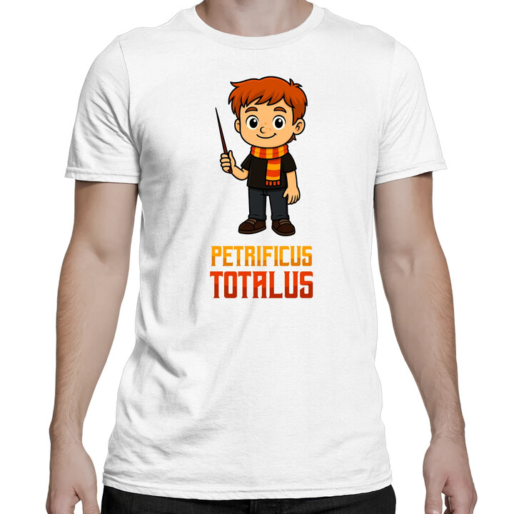 Petrificus Totalus - Ron Weasley - męska koszulka na prezent dla fanów serii Harry Potter