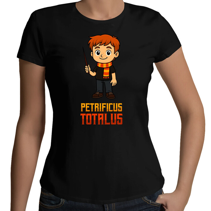 Petrificus Totalus - Ron Weasley - damska koszulka na prezent dla fanów serii Harry Potter