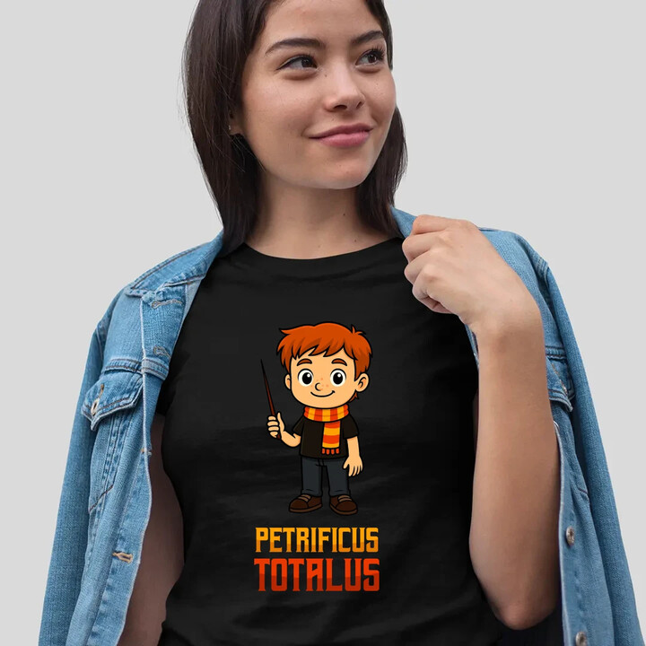 Petrificus Totalus - Ron Weasley - damska koszulka na prezent dla fanów serii Harry Potter