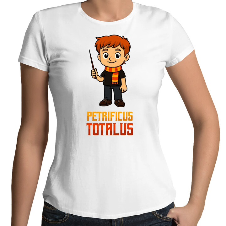 Petrificus Totalus - Ron Weasley - damska koszulka na prezent dla fanów serii Harry Potter