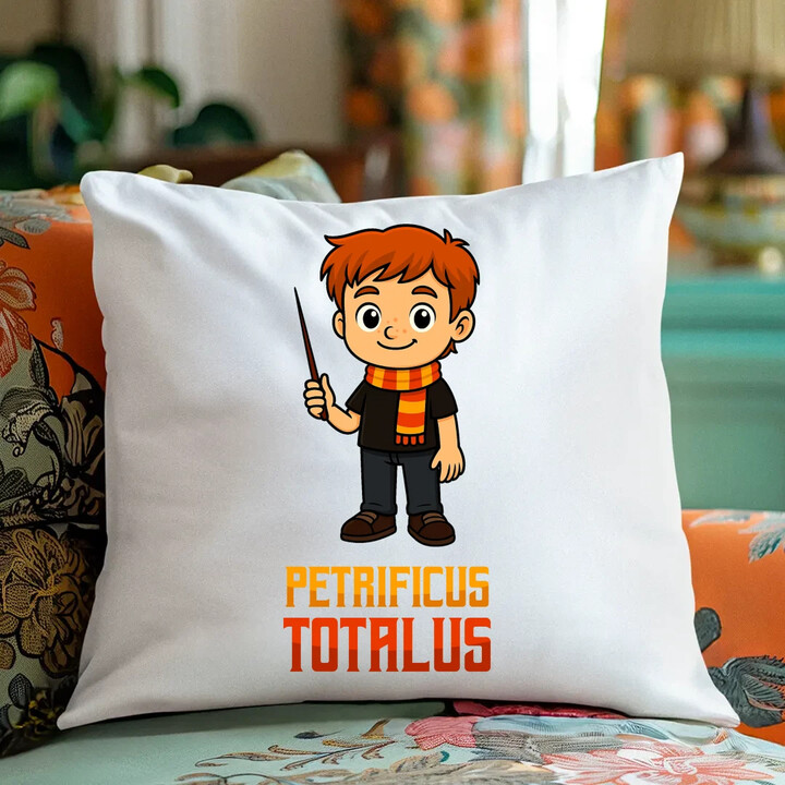 Petrificus Totalus - Ron Weasley - poduszka na prezent dla fanów serii Harry Potter
