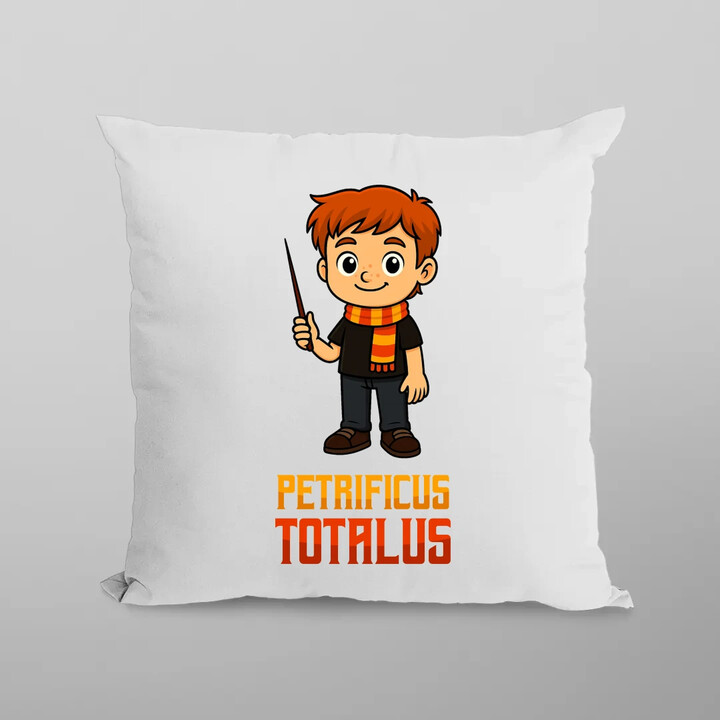 Petrificus Totalus - Ron Weasley - poduszka na prezent dla fanów serii Harry Potter