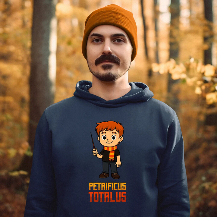 Petrificus Totalus - Ron Weasley - męska bluza na prezent dla fanów serii Harry Potter