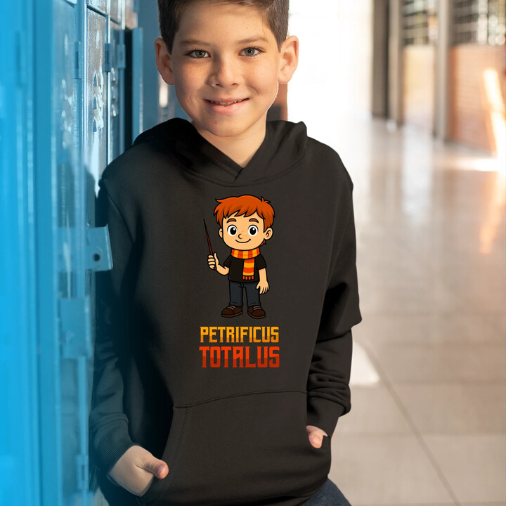 Petrificus Totalus - Ron Weasley - dziecięca bluza na prezent dla fanów serii Harry Potter