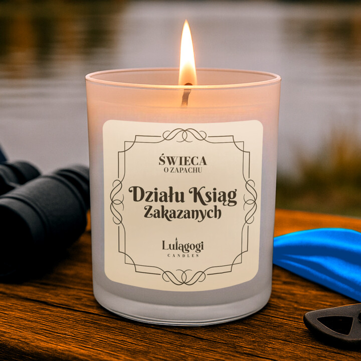 Świeca o zapachu Działu Ksiąg Zakazanych - świeczka zapachowa dla fanów serii Harry Potter