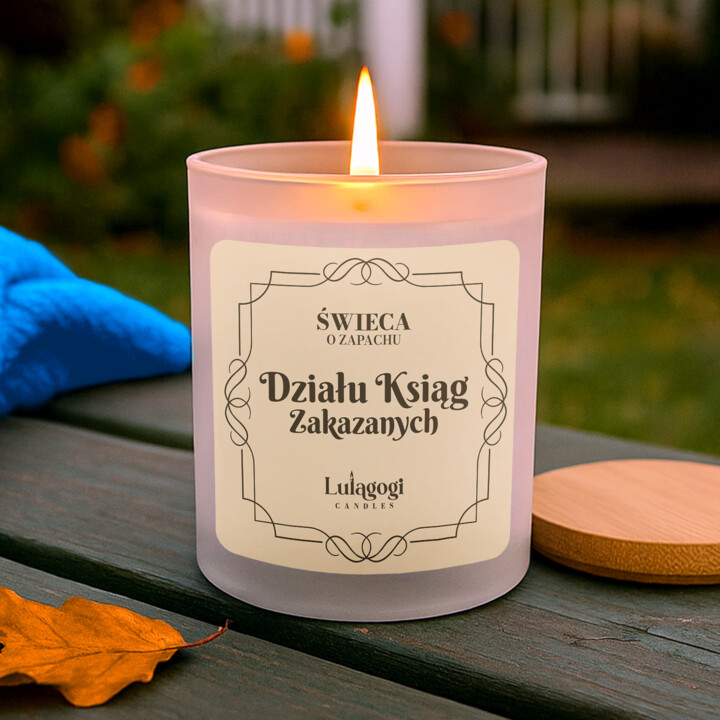 Świeca o zapachu Działu Ksiąg Zakazanych - świeczka zapachowa dla fanów serii Harry Potter