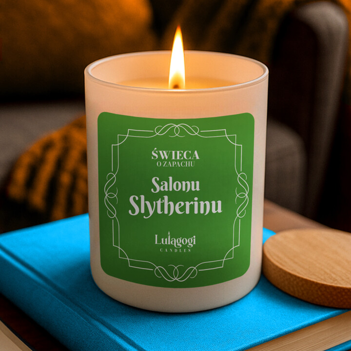 Świeca o zapachu Salonu Slytherinu - świeczka zapachowa dla fanów serii Harry Potter