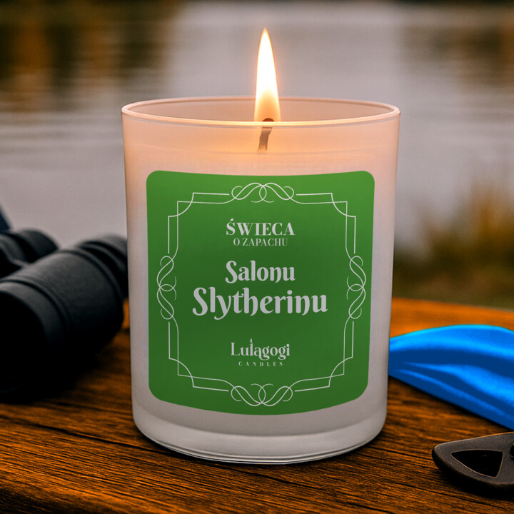 Świeca o zapachu Salonu Slytherinu - świeczka zapachowa dla fanów serii Harry Potter