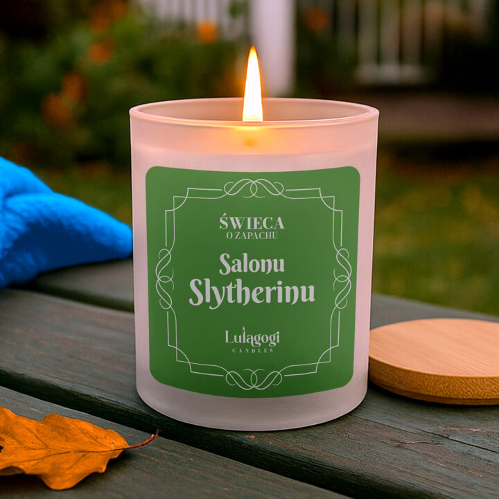 Świeca o zapachu Salonu Slytherinu - świeczka zapachowa dla fanów serii Harry Potter