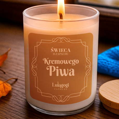 Świeca o zapachu Kremowego Piwa - świeczka zapachowa dla fanów serii Harry Potter