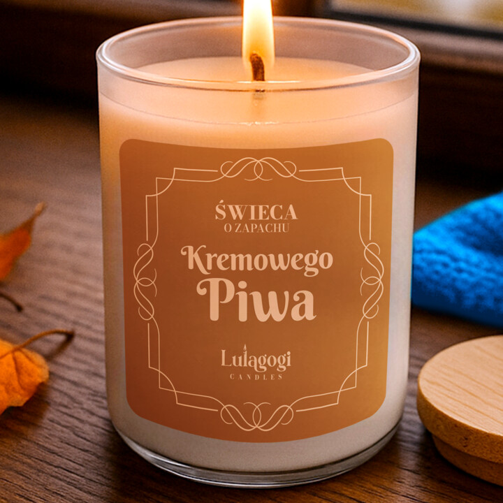 Świeca o zapachu Kremowego Piwa - świeczka zapachowa dla fanów serii Harry Potter