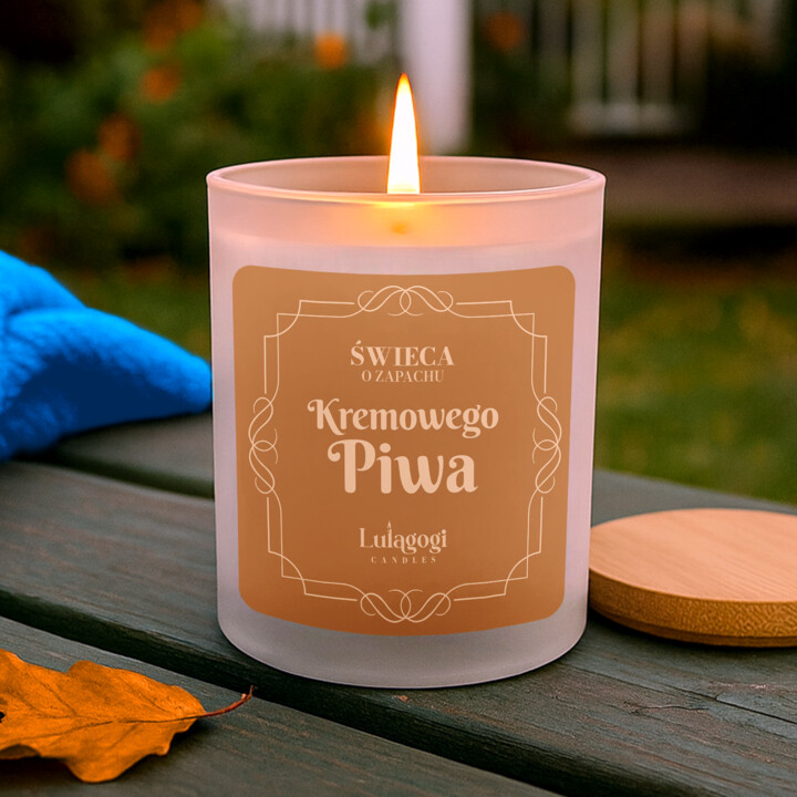 Świeca o zapachu Kremowego Piwa - świeczka zapachowa dla fanów serii Harry Potter