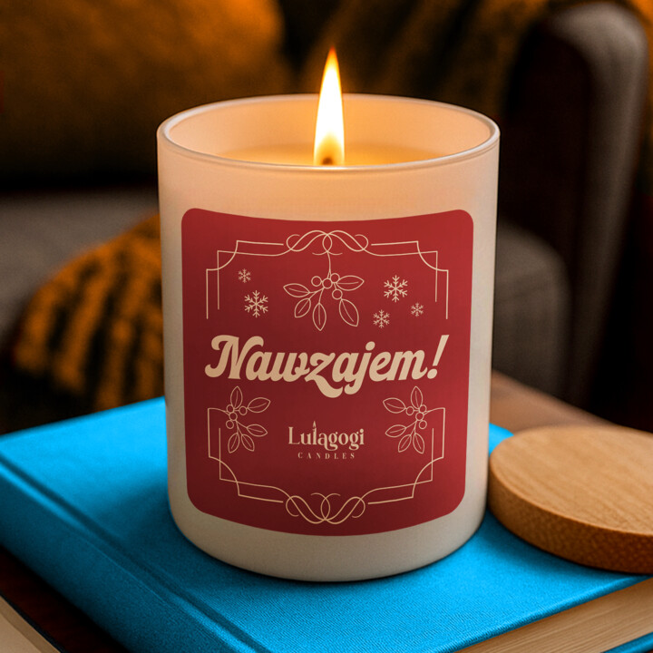 Nawzajem! - świąteczna świeczka zapachowa na prezent