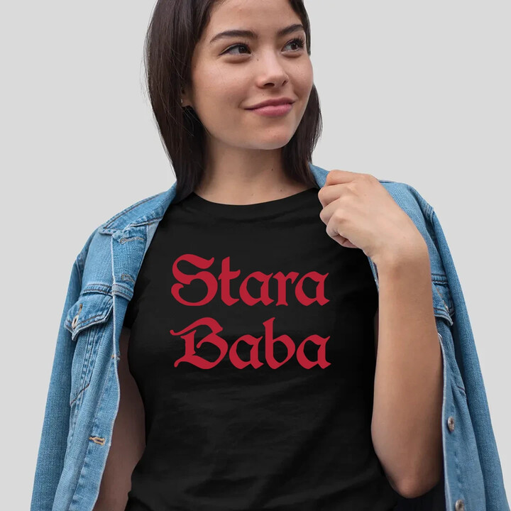 Stara Baba - damska koszulka na prezent dla fanów serialu 1670