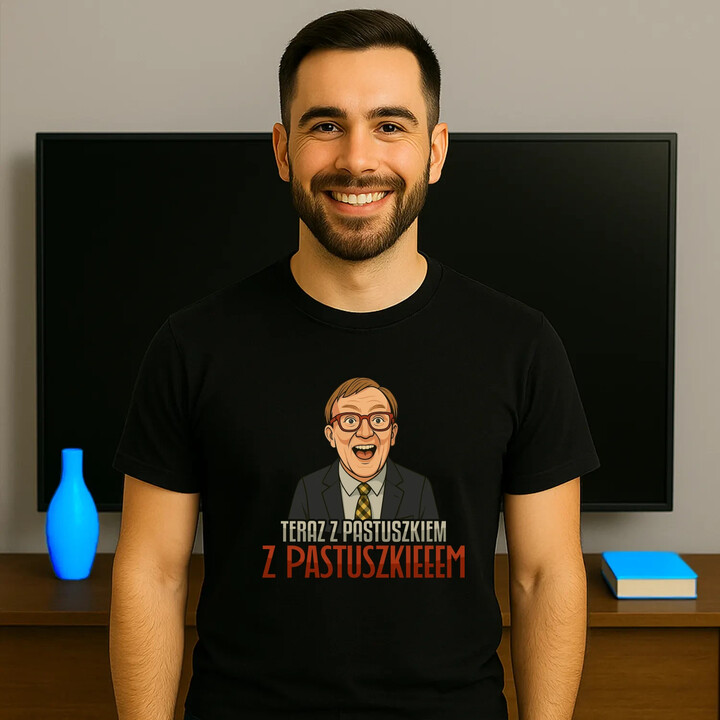 Z pastuszkiem - męska koszulka na prezent dla fanów serialu Ranczo