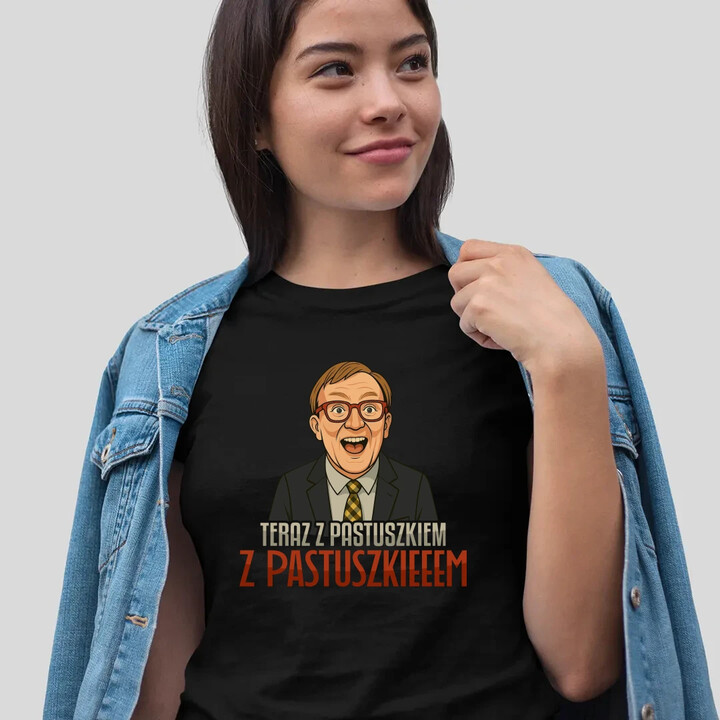 Z pastuszkiem - damska koszulka na prezent dla fanów serialu Ranczo