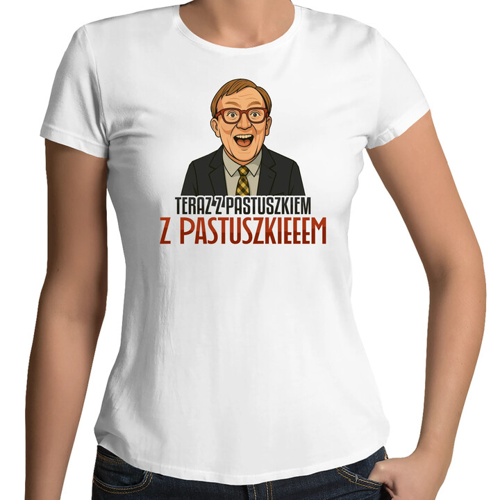 Z pastuszkiem - damska koszulka na prezent dla fanów serialu Ranczo