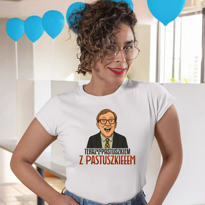 Z pastuszkiem - damska koszulka na prezent dla fanów serialu Ranczo
