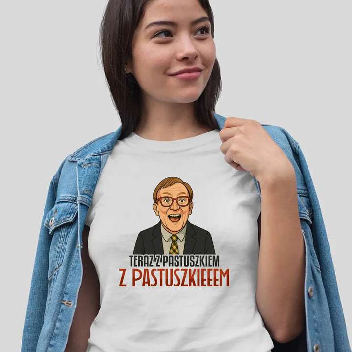 Z pastuszkiem - damska koszulka na prezent dla fanów serialu Ranczo