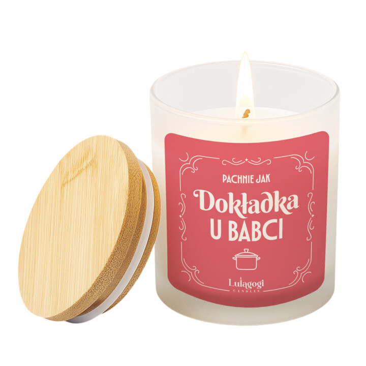 Pachnie jak dokładka u babci - świeczka zapachowa na prezent dla babci
