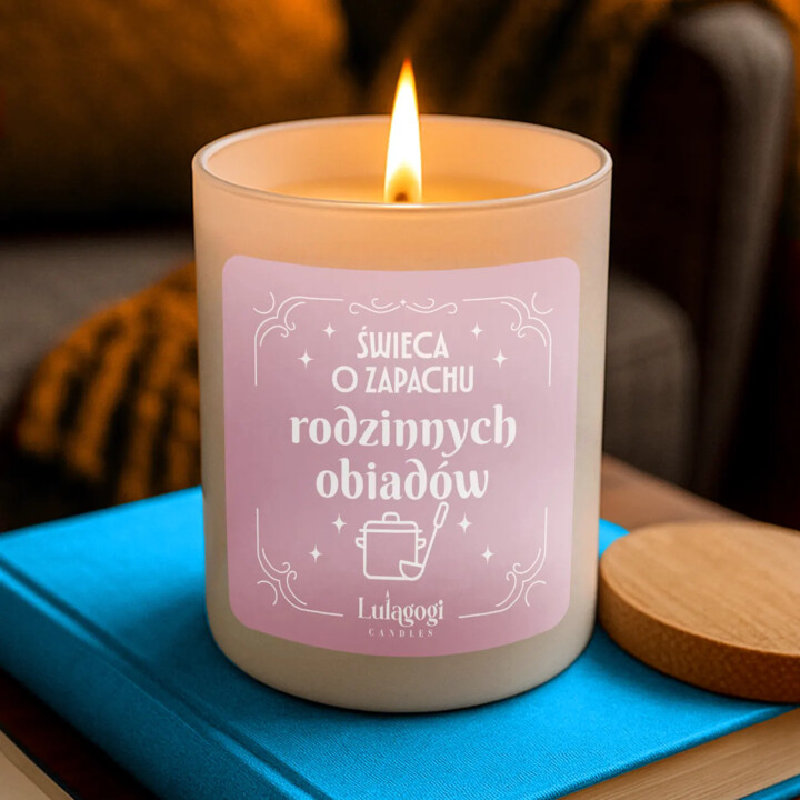 Świeca o zapachu rodzinnych obiadów - świeczka zapachowa na prezent dla mamy, teściowej