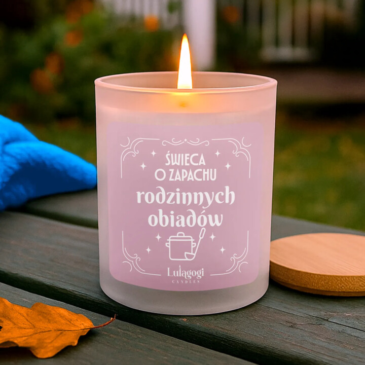Świeca o zapachu rodzinnych obiadów - świeczka zapachowa na prezent dla mamy, teściowej