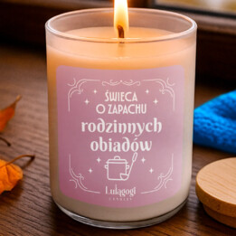 Świeca o zapachu rodzinnych obiadów - świeczka zapachowa na prezent dla mamy, teściowej