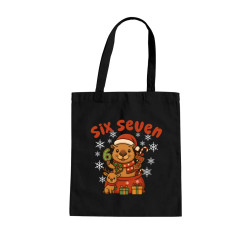 Six seven 67 - Italian Brainrot - świąteczna kapibara - torba na prezent