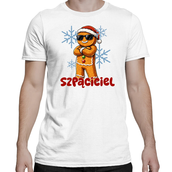 Świąteczny szponciciel - męska koszulka na prezent