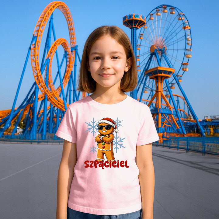Świąteczny szponciciel - dziecięca koszulka na prezent