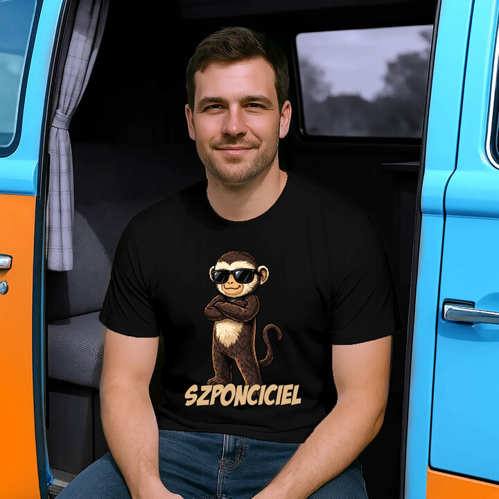 Szponciciel - męska koszulka na prezent