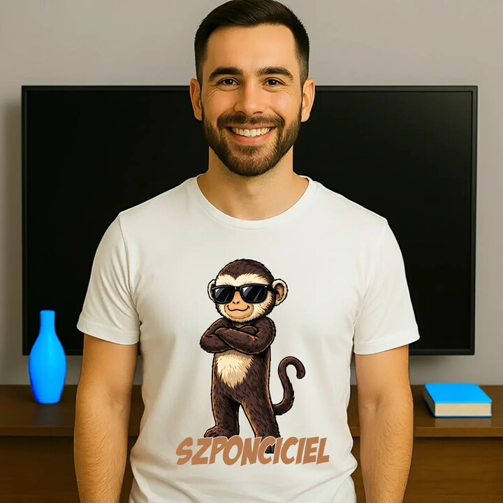 Szponciciel - męska koszulka na prezent