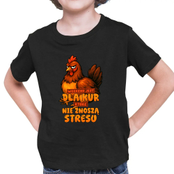 Weekend jest dla kur, które nie znoszą stresu - dziecięca koszulka na prezent