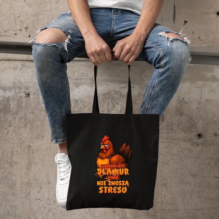 Weekend jest dla kur, które nie znoszą stresu - torba na prezent